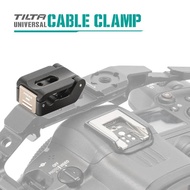 TILTA Mini Universal Cable Clamp Adapt via 1/4"-20 Screw Compatible with Most Cages TA-UCC-P-B TILTA