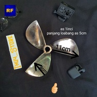 kipas perahu kipas kapal bahan stenles asli! anti karat! untuk mesin 24pk hingga 26pk mesin diesel (