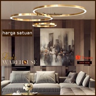 Lampu gantung MODERN LED GOLD RING 80 CM pendant lamp