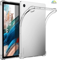 MoKo Case Fits Samsung Galaxy Tab A8 10.5 Inch 2021(SM-X200/SM-X205/SM-X207), Ultra Clear Soft Flexible Transparent TPU Skin Bumper Back Cover