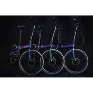 20” 451 Crius 2021 Master Disc Brake V Brake Se2 10Speed Chameleon Alloy Folding Bike Hollow Crankse