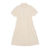 GIORDANO Women's Drape Twill Acute Collar Short Sleeves Comfort Fit Dress (05465001) Dress Woman