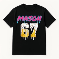 Enam Tujuh Ais Krim Titisan Sukan 67 Kemeja-T Meme Mason yang menyeronokkan Reka bentuk Grafik Unise