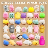 100PCS Squishy Toys Stress Relief Pinch Set - Cute Animal Stress Balls & Mini Soft Mochi Sensory Toy