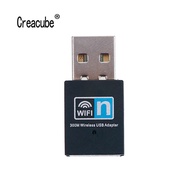 Creacube Mini 300M ดองเกิล Wifi USB อะแดปเตอร์ WiFi ไร้สายเครือข่ายดองเกิล Wifi 802.11n แลน Wifi อะแดปเตอร์ RTL8192ชิปสำหรับ PC XingGeMeiShuYong