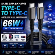 IPHONE USB Type C To Type C 66W 6A 20 Gbps High Speed Transfer Universal Cable Fast Charging 11V And