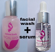 Facial wash + serum justmine beauty - justmine beauty - justmine ecer - justmine beauty skincare