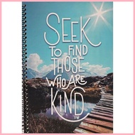 ☇◑ § Spring Leaf Premium Notebook 80 Leaves- Brightside 6×8.5"
