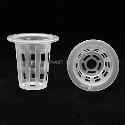 10pcs Plant Grow Net Nursery Pots Hydroponic Colonization Mesh Cup Vegetable Plant Soilless Greenhou