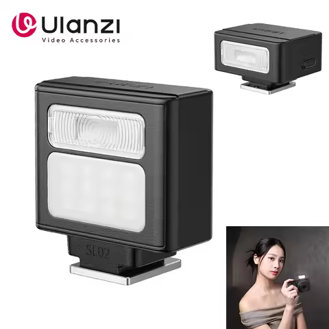 Ulanzi SL02 SL01 Mini Flash Speedlite Camera Flash Light 6500K for Canon Fuji Sony Nikon Panasonic D