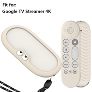 for Google TV Streamer 4K 2024 and Remote Silicone Case Cover, Remote Protective Sleeve for Google T