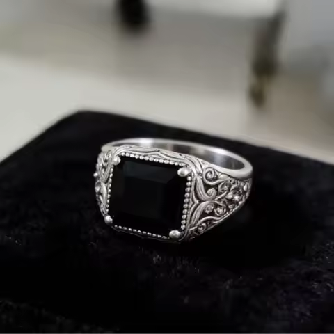 Dark Souls Ring, Men's Personalized Trendy Four-Prong Male Ring