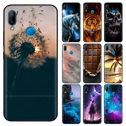 For Huawei Nova 3 Case Cute Cartoon Silicone TPU Soft Cover on For Huawei NOVA 3i 3e NOVA3i Phone Ca