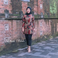 Batik Wanita Blouse Kombinasi Batik Soft BATIK wanita