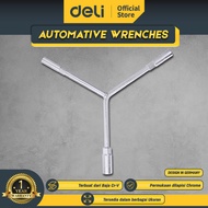 Deli Kunci Sok Y Ban Otomotif Berbagai Ukuran Chrome Vanadium DLX
