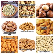 500g | 1kg ROASTED NUTS CASHEW | PISTACHIOS | ALMOND | MACADAMIA | RAW ALMOND CASHEW WALNUT | KURMA 