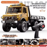 รถบังคับ JJRC RC Car Crawler 2.4G 6WD 1/18 Simulated Unimog Truck GB7023