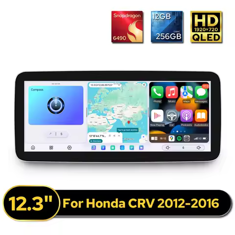 JOYING 12.3" Floating Screen Android Head Unit for Honda CRV CR-V 2012-2016 Plug & Play Car Stereo 1