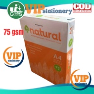 Paper F4 & A4natural = 100 sheets 75gsm HVS Paper A4natural/F4 photocopy paper/ photocopy paper/ /HV