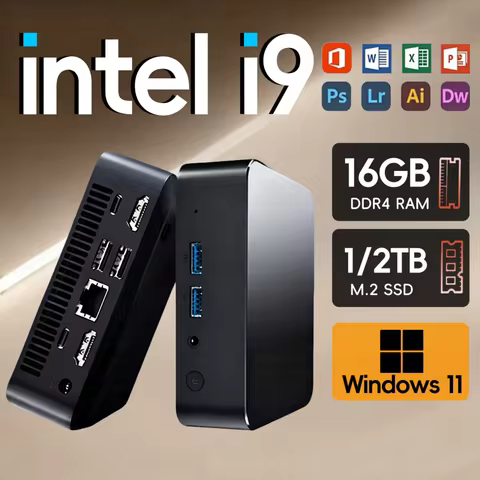 Windows 11 Pro Intel Core i9 8950HK/Core i3 6100U Mini PC 16GB DDR4 1TB M.2 SSD WIFI 6 BT5.2 4K HD M
