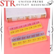 7 Days AM PM Weekly Monthly Rainbow Pill Box Storage Holder Case Organiser Organizer Travel Medicine