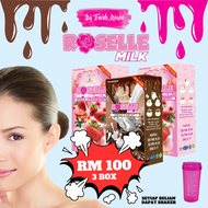 Free Gift Roselle Milk Original HQ Untuk Kesihatan Kulit Cantik Putih Sesuai Wanita Hamil &amp; Menyusu Strawberry Chocolate