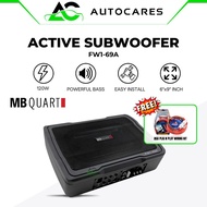 [FRREE Wiring Kit] 6"x9" MB QUART Underseat Active Subwoofer FW1-69A Woofer Remote Control 120W