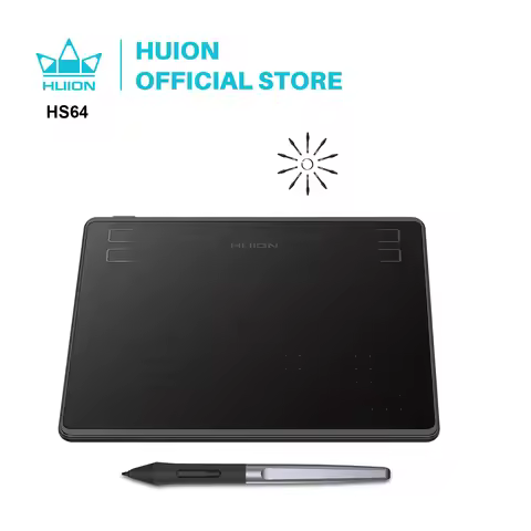 HUION HS64 6x4 Inches Graphic Drawing Tablets Phone Tablet Painting Tools with Battery-Free Stylus f
