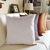 Cushion Cover45x45/50x50/55x55CM Large Linen Plain Square Cushion Cover Decoration Throw Pillow Case