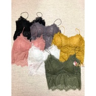 Amy lace tank top/bustier tank top lace tank top/ tank top cupbra/ tank top bra camisole/ camisole l