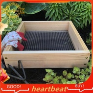 [Hot-Sale] 1 Piece Raw Rutes Cedar Garden Sifter Wood+Metal As Shown for Compost, Dirt and Potting Soil Rough Sawn Sustainable Cedar