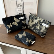 Golden butterfly cosmetic bag, fabric skin care pr Golden butterfly cosmetic bag fabric skin care Pr
