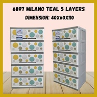 MILANO TEAL 5 LAYER /  LAGAYAN NG DAMIT/ ELEGANT DESIGN CABINET/ MINIMAL DESIGN CABINET/ WARDROBE/ D