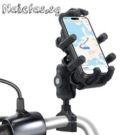 Motorcycle Bike Phone Holder with Shock Absorber Anti-Theft Mobile Phone Stand