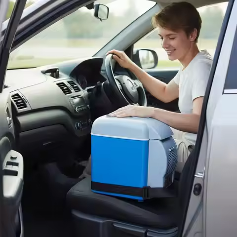 7.5L Car Fridge Energy Saving Mini Travel Fridge Individual Chiller Warmer Quiet Function Small Appl