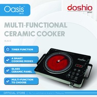 Doshio Multi-Functional Ceramic Cooker / Dapur Masak Ceramic Mudah Bawa