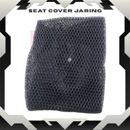 SEAT COVER JARING Heat protection Ventilation Easy to clean Net Seat Hitam Black TEBAL Motor Sit Dud