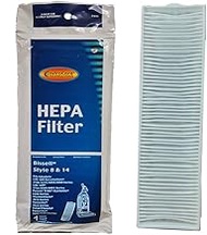 EnviroCare 1 HEPA Post Motor Exhaust Filter Style 8/14 Compatible with/Replacement for Bissell Bagless Upright Vacuum Cleaner 2036608 3091