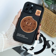 HP New Embroidery Texture Pizza Lanyard Casing Infinix Hot 50I 40I Hot 50 Pro Plus Smart 9 8 Rs4 Not