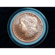 2011 1oz AVDP .999 Copper BU Round USA Made Morgan Dollar Coin