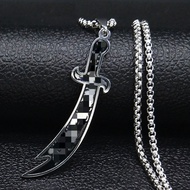 2.27 Ali · Iben · Abi · Talip Sword Men Retro Sword Stainless Steel Necklace