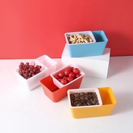 2-layer Drainable Fruit and Snack Box - Compact and Convenient Sunflower Seed and Melon Seed Tray