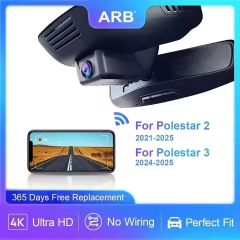 For Polestar 2 2021-2025 4K Dash Cam, for Polestar 3 2024 2025, ARB OEM Style Car DVR WIFI Connect, 