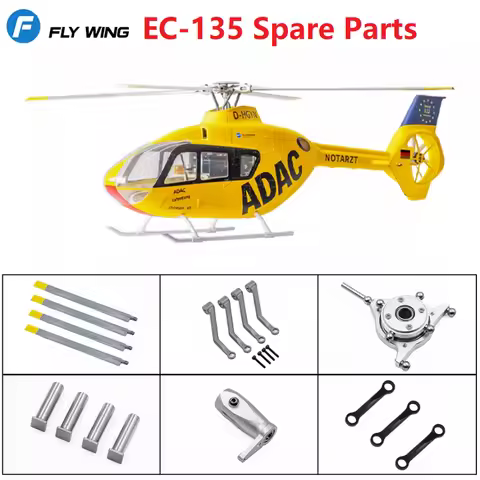 FLYWING EC-135 470 Size Scale Helicopter Parts EC135 Parts Accessories Main Blade Gear Motor ESC Rot