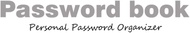 Password book: Personal Password and Login Organizer - Email accounts, social Media, apps etc.