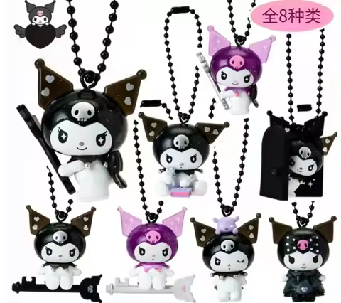 New Product In Stock 20th Anniversary Kuromi Keychain Blind Box Figurine Desktop Ornament As A Festi