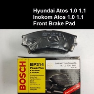 Hyundai Atos Front Brake Pad Bosch BP314 Hyundai Atos 1.0 Inokom Atos 1.0 Inokom Atos 1.1 0986AB3314