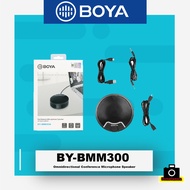 BOYA BY-BMM300 Desktop USB Microphone with Speaker for PC Mobile Android Type-C Devices Meeting Conference Youtube