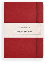 myPAPERCLIP Limited Edition A5 Checks/Square Grid Notebook | 192 Pages, 100 GSM, Soft Cover, A5 (5.8