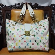 tas Lv Annie multicolor white 35 x 25 preloved